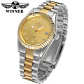 WINNER 062 famous brand men business automatic watches auto date man fashion mechanical wristwatches stainless steel band